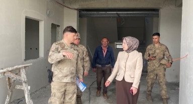 Kaymakam Elif Meram, Jandarma Komutanlığı İnşaatını Ziyaret Etti
