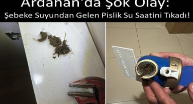 Şebeke Suyundan Gelen Pislik Su Saatini Tıkadı!