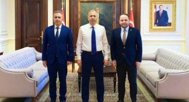 Vali Çiçek ve Vekil Koç’tan Bakan Yerlikaya’ya Ziyaret