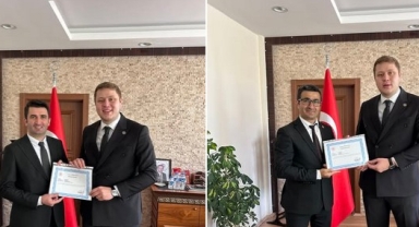Kaymakam Meram'dan Eğitim Camiasına Teşekkür Belgesi