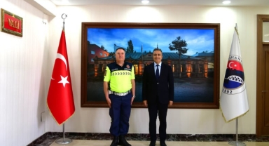 Vali Hayrettin Çiçek’ten Trafik Şube Müdürü Aytekin Şahin’e Veda