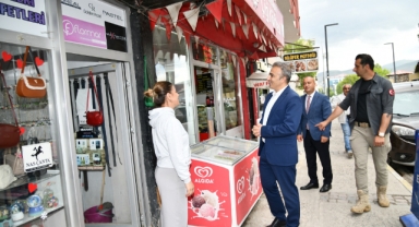 Vali Hayrettin Çiçek'ten Esnaf ve Vatandaş Ziyareti