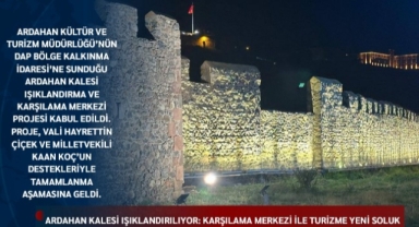 Ardahan Kalesi Işıklandırılıyor