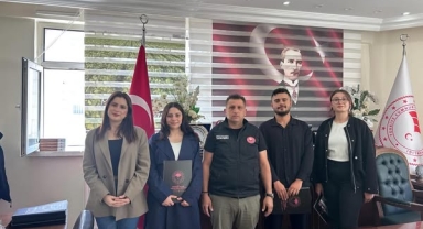 İl Müdürü Cineviz, Stajyer Öğrencileri Makamında Ağırladı