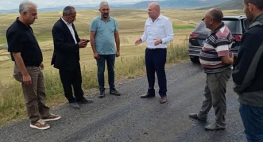 Murat Bilal Emin, Hoçvan Bölgesindeki Yol Çalışmalarını Yerinde İnceledi