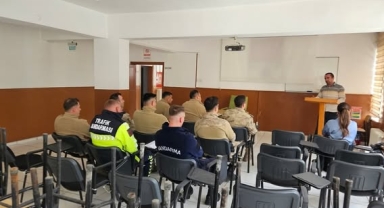 Damal’da Jandarma Personeline Sosyal Hizmetler Anlatıldı