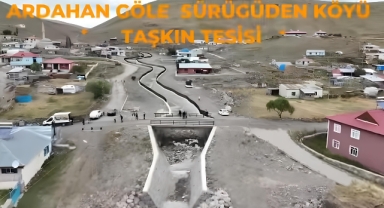 Göle’de dere ıslah çalışması tamamlandı