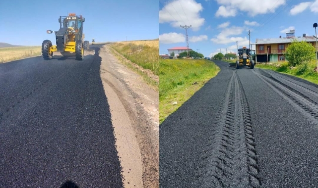Hanak’ta Köy Yollarında Asfalt Yama Çalışmaları