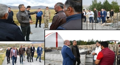 Vali Çiçek Sahada: Yol ve Lojman Çalışmalarını İnceledi