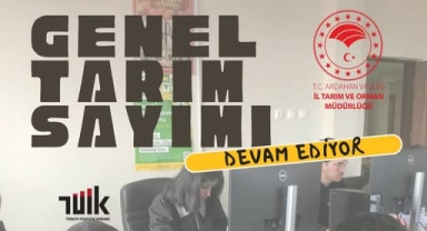 Ardahan’da Genel Tarım Sayımı Devam Ediyor