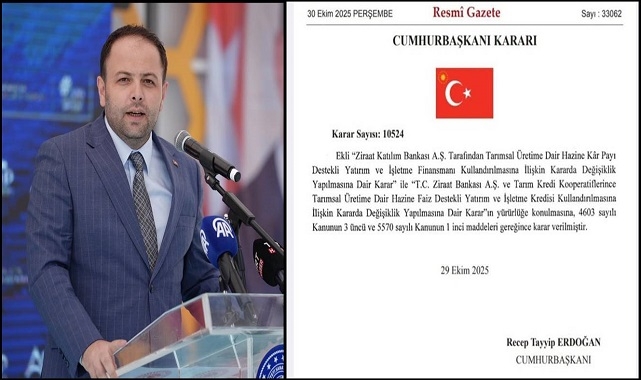 Milletvekili Kaan Koç: “Tarımsal ve Hayvansal Üretim Kredilerinde Faiz Artışı İptal Edildi”