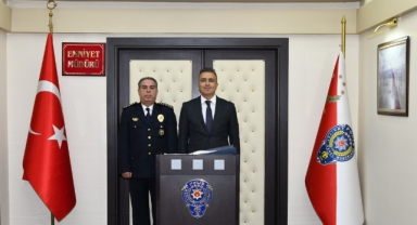 Vali Hayrettin Çiçek’ten Emniyet Müdürü Oğuz Tüzün’e Hayırlı Olsun Ziyareti