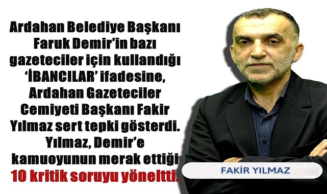Gazeteci Fakir Yılmaz’dan Faruk Demir’e 10 Kritik Soru!