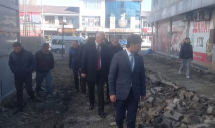 Göle’de Kaldırımlar Yenileniyor