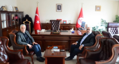 Ardahan Üniversitesi SKS Daire Başkanı Metin Çimli’den İl Müftüsü Âdem Karadeniz’e Ziyaret