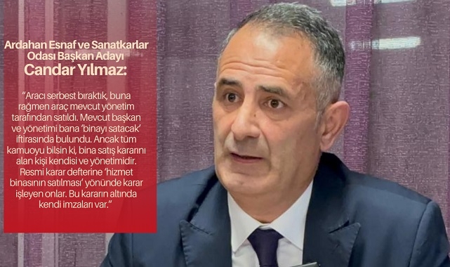 CANDAR YILMAZ: ‘BEN DEĞİL, ONLAR SATIŞ KARARINA İMZA ATMIŞTIR!’”