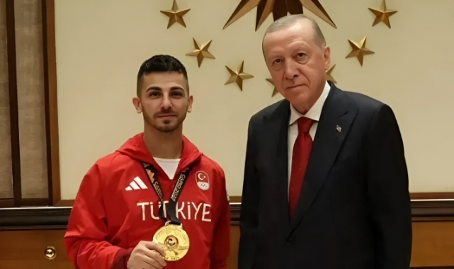 Çıldırlı Dünya Şampiyonu Eray Şamdan, Cumhurbaşkanı Erdoğan’ın Misafiri Oldu