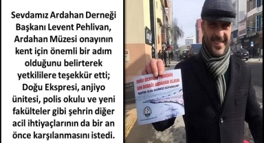 Sevdamız Ardahan Derneği Başkanı Pehlivan’dan Teşekkür ve Çağrı