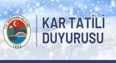 Ardahan'da Eğitime Kar Engeli: Okullar Tatil Edildi!