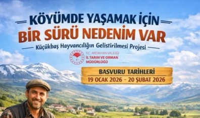 Ardahan’da Küçükbaş Hayvancılığa Destek Projesi Başladı