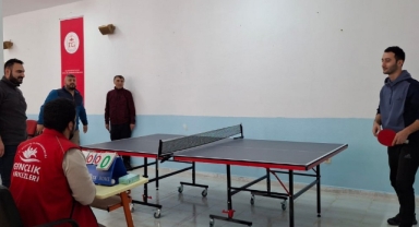 Çıldır’da Kışın Soğuğu Masa Tenisiyle Isındı