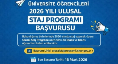 Gençlere Staj Fırsatı: 2026 Başvuruları Başladı