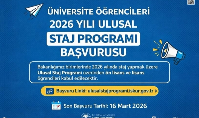 Gençlere Staj Fırsatı: 2026 Başvuruları Başladı