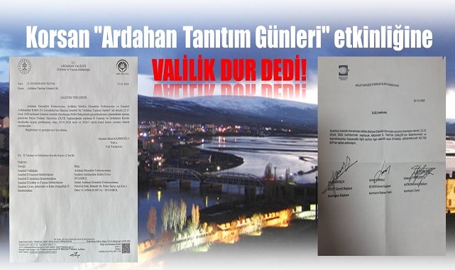 KÜLTÜR EVİ'NİN 'KORSAN TANITIMINA' VALİLİK DUR DEDİ!