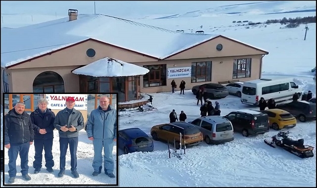 Yalnızçam Kayak Merkezi’nde Kafe-Restoran Açıldı