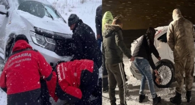 Zorlu Kış Şartlarında Jandarmadan 7/24 Güvenlik Mesaisi