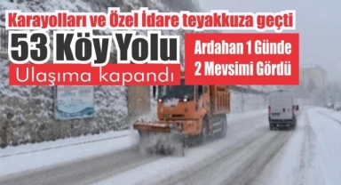 Ardahan’da bir günde 3 farklı hava