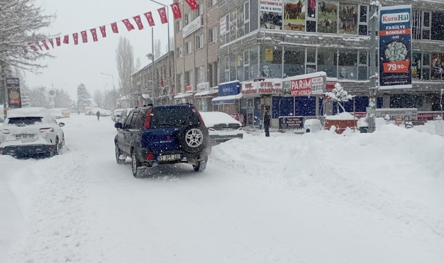 Ardahan’da Yoğun Kar Yağışı Hayatı Felç Etti!