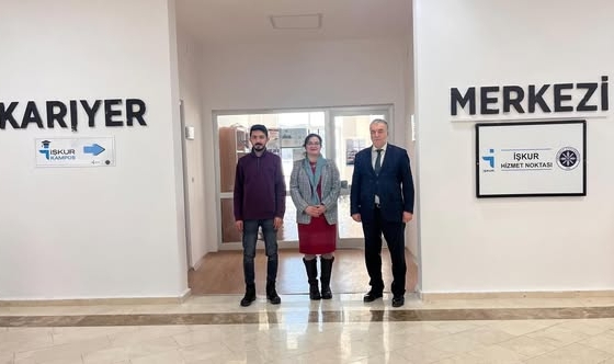 İşkur Müdürü Sonkaya’dan Kariyer Merkezi’ne Ziyaret