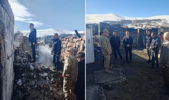 Posof Kaymakamlığı'ndan Çamyazı Köyü Yangınına Hızlı Müdahale