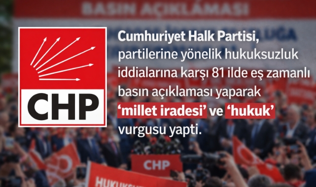 CHP’den 81 İlde Eş Zamanlı Basın Açıklaması