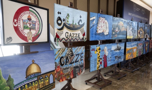 Filistinli Çocukların Eserleri Beştepe’de!