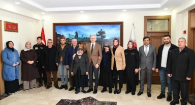 Şehit Aileleri ve Gazi Yakınlarından Vali Çiçekli’ye Ziyaret