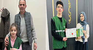 YEŞİLAY HAFTASI'NA MİNİK GÖNÜLLÜDEN ANLAMLI DESTEK