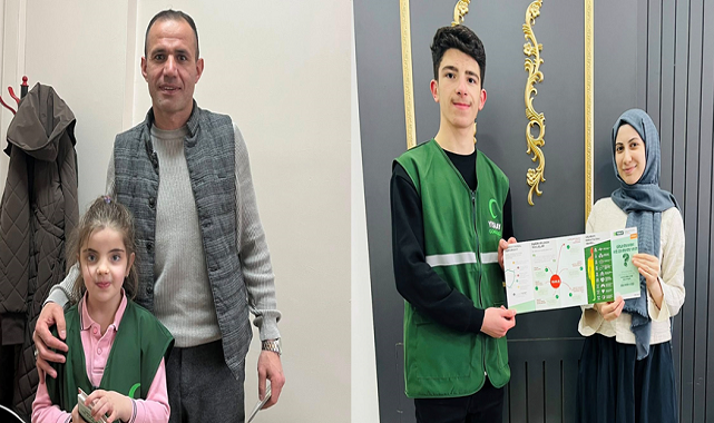 YEŞİLAY HAFTASI'NA MİNİK GÖNÜLLÜDEN ANLAMLI DESTEK