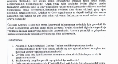 ARDAHAN’IN ORMANLARI İÇİN ANKARA’YA ÇAĞRI