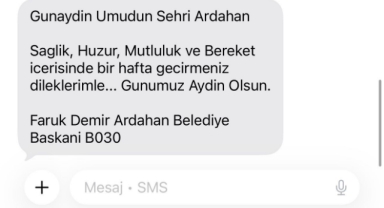 Ardahanlılar Faruk Demir’in attığı mesajlardan rahatsız 